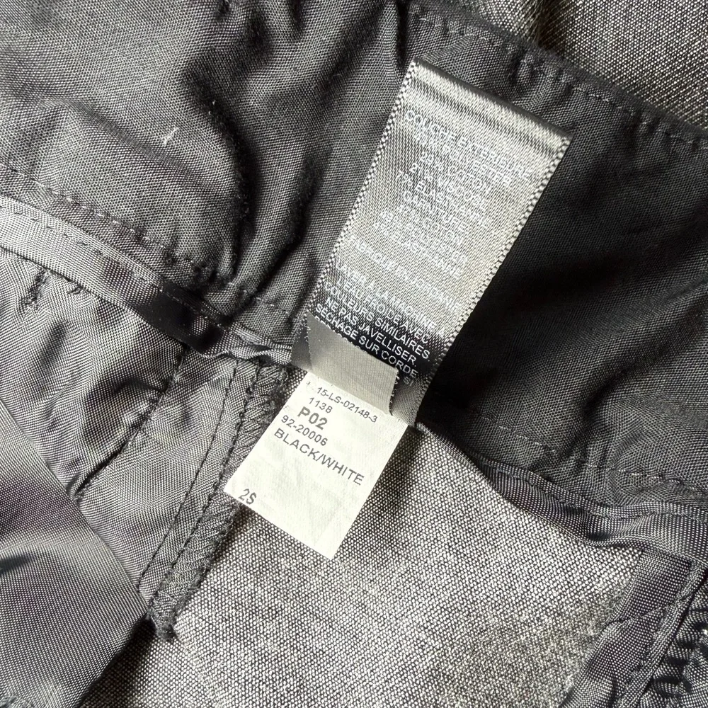 Express | Two-Tone Columnist Dress Pants Black and Gray | 2 Short